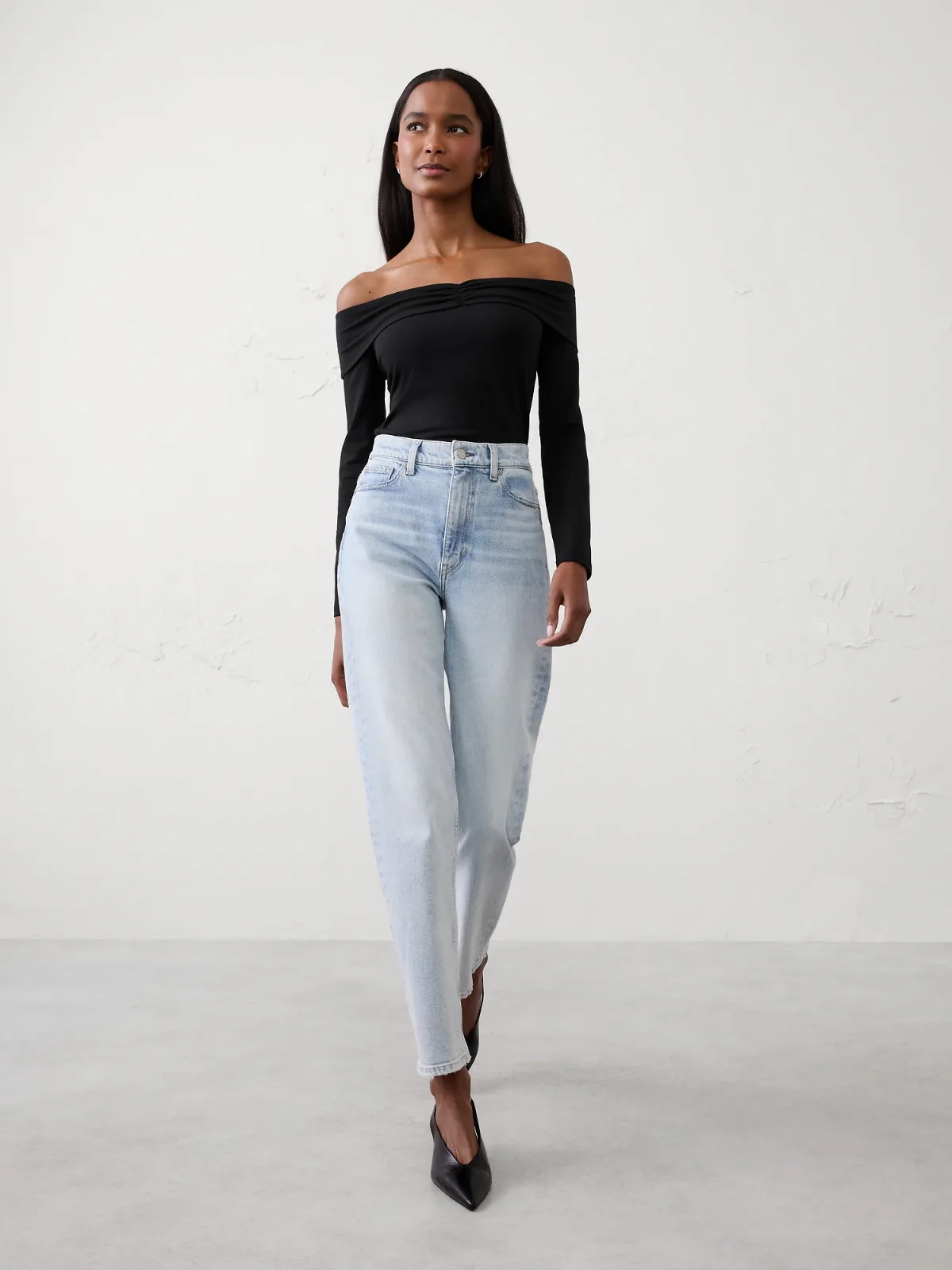 Soft Stretch Off-Shoulder Top by Banana Republic
