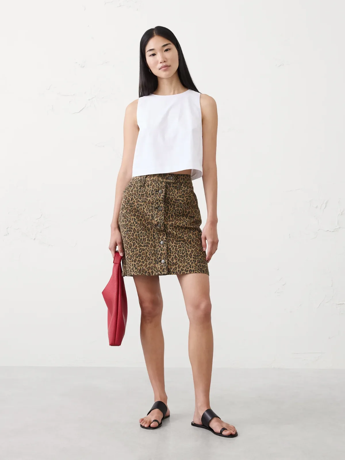 Denim Utility Mini Skirt by Banana Republic