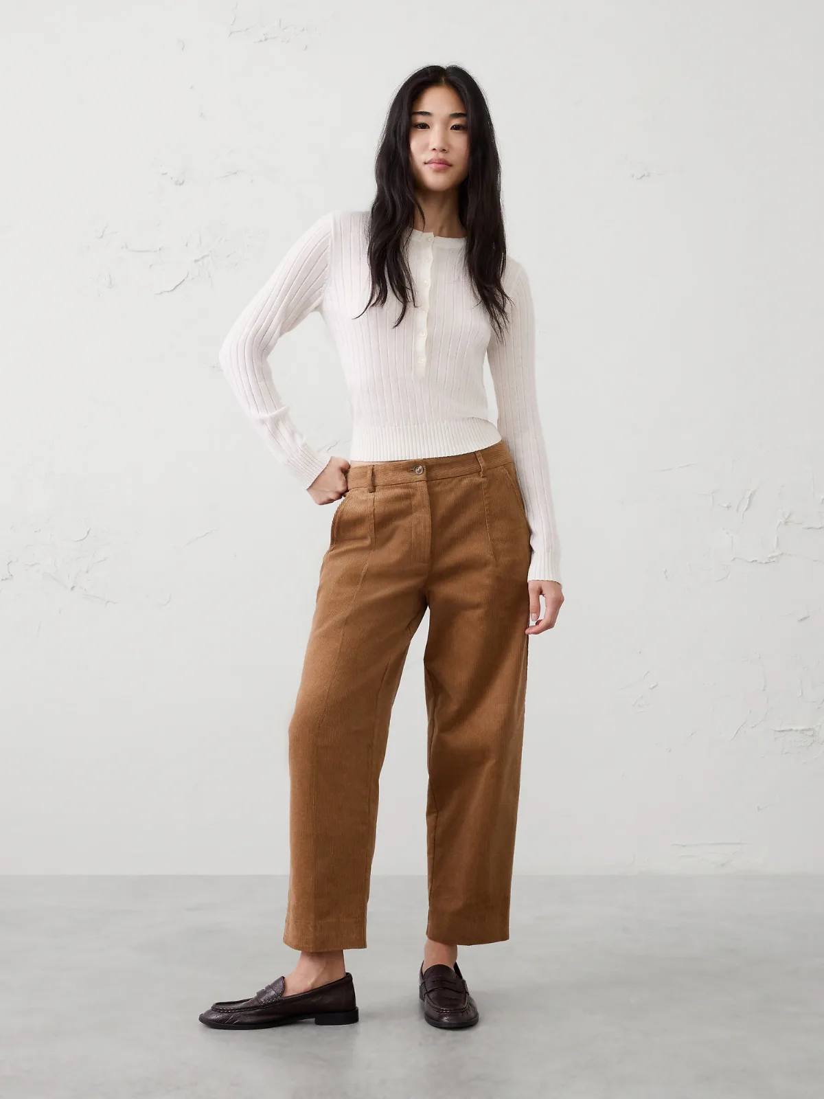 Merino Wool Henley Sweater by Banana Republic