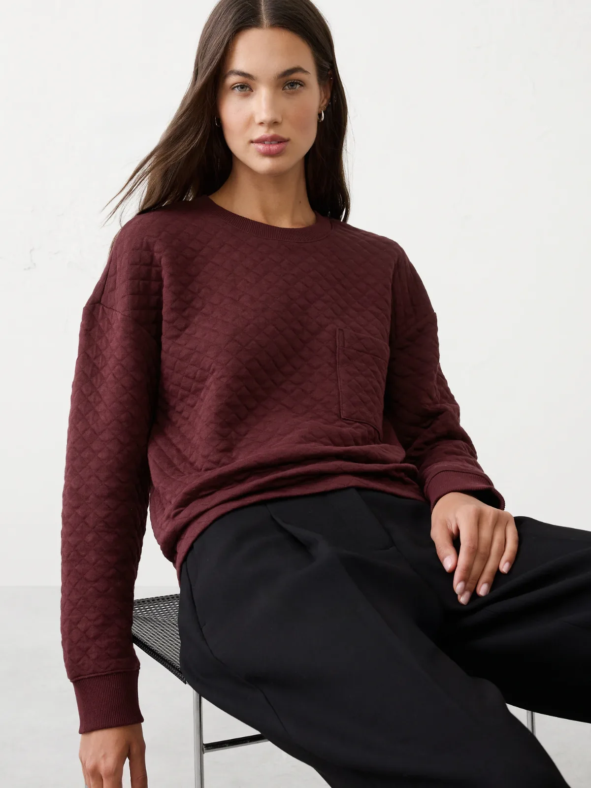 Quilted Sweatshirt