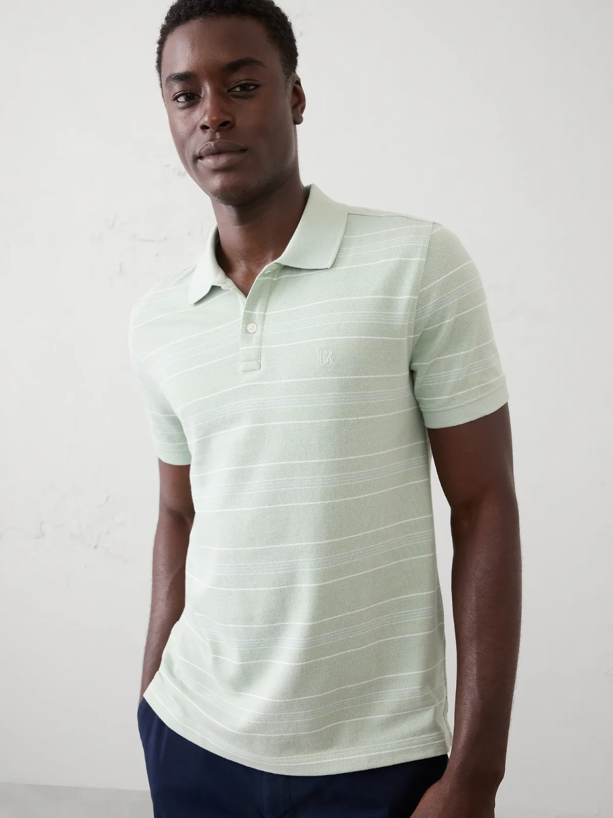 Slim-Fit Pique Polo by Banana Republic
