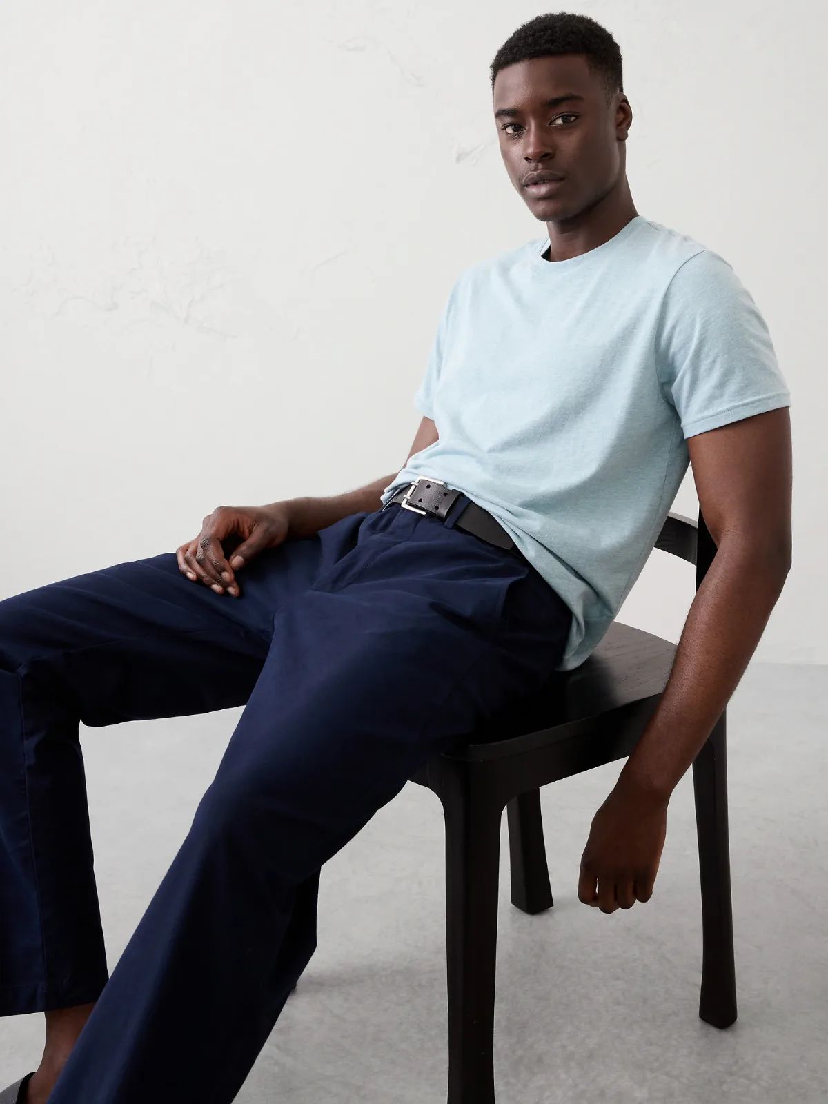 Standard-Fit Premium Wash Crew-Neck T-Shirt by Banana Republic