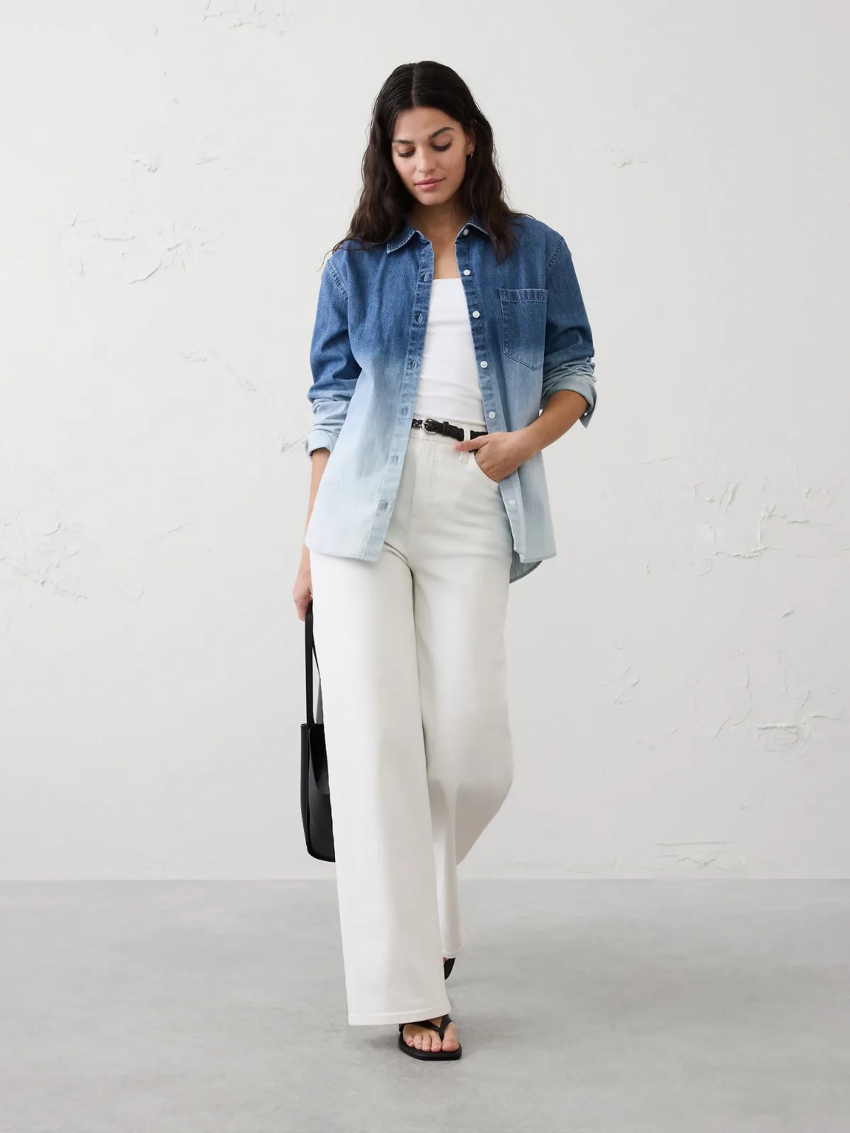 Ombre Denim Shirt by Banana Republic