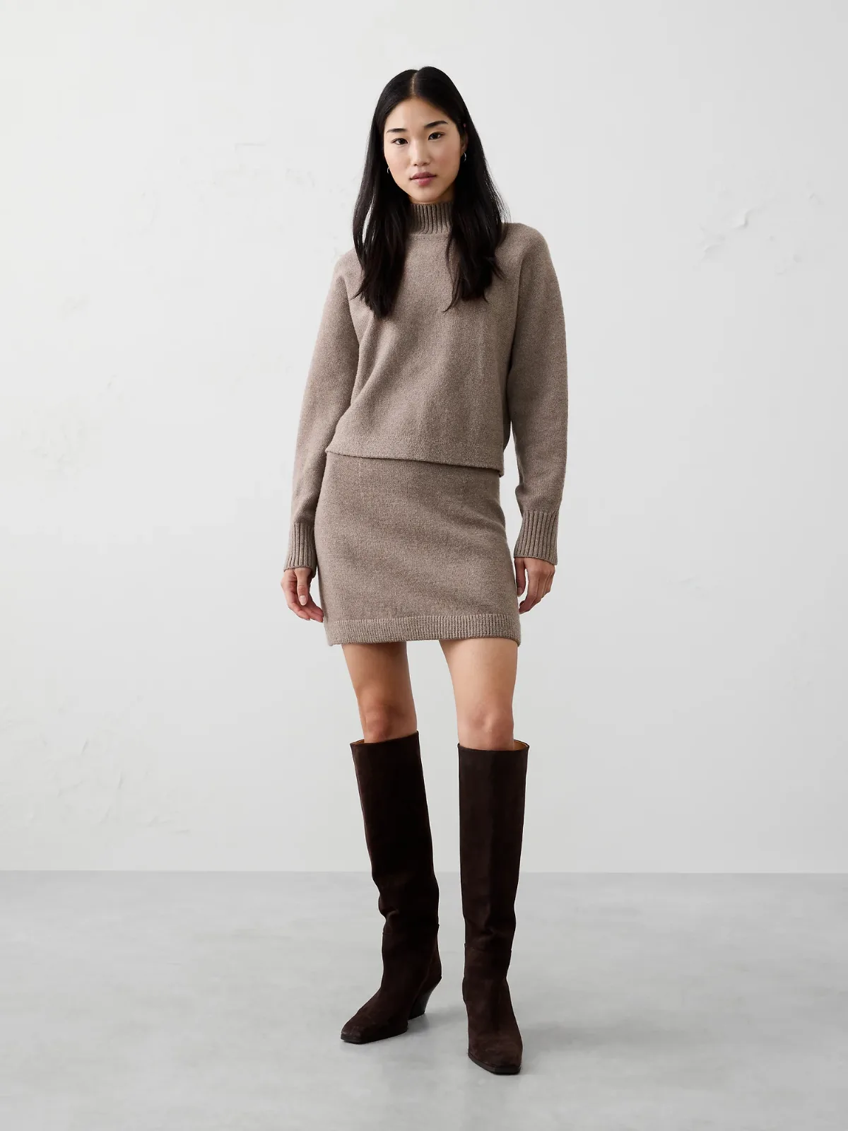 Ribbed Mini Sweater Skirt by Banana Republic