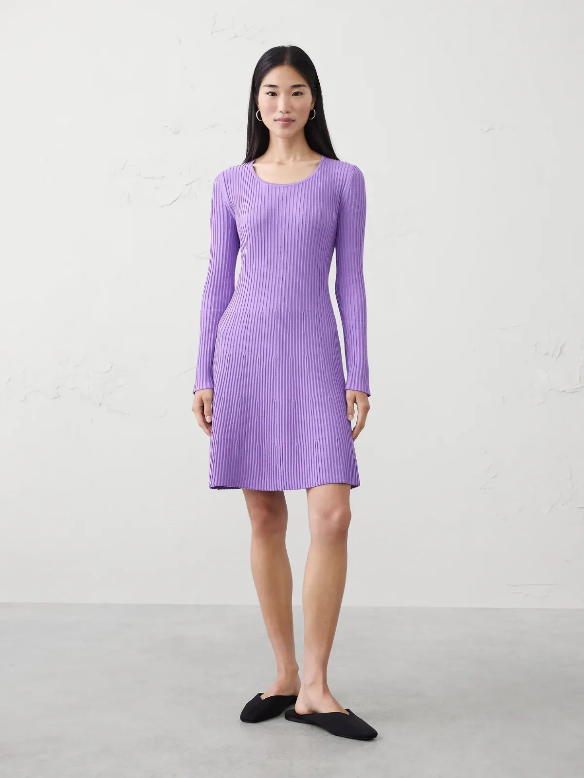 Ribbed Knit Mini Dress by Banana Republic