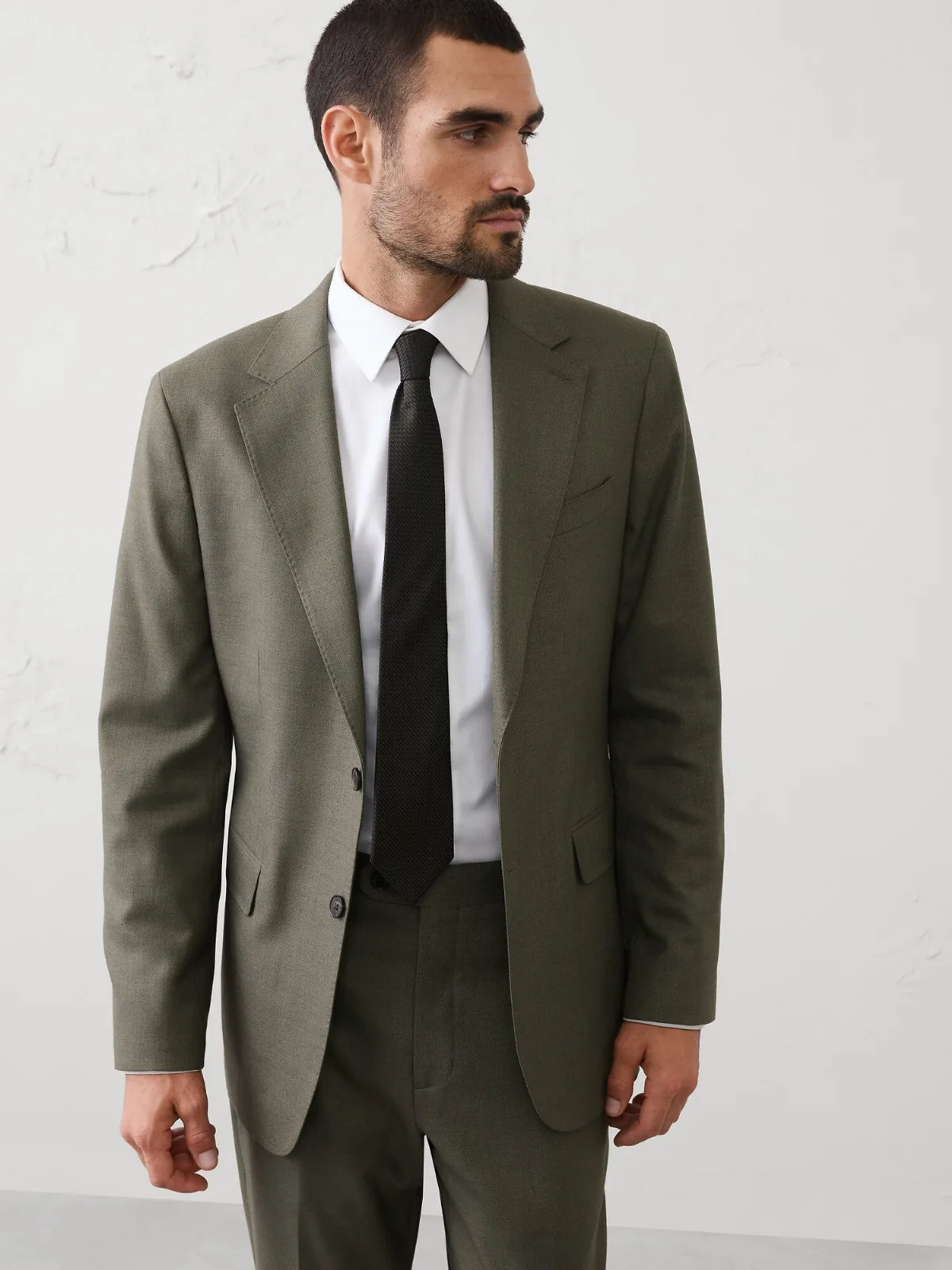 Sharkskin Suit Jacket by Banana Republic