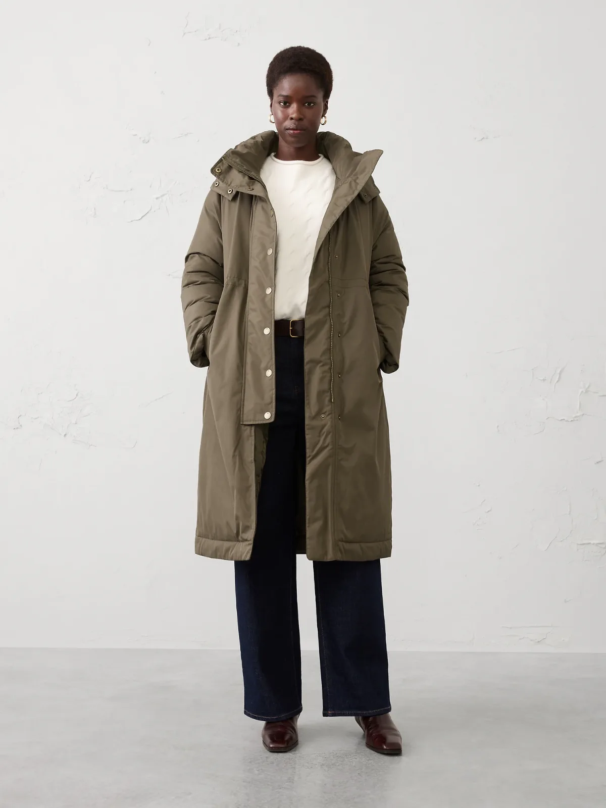 Long Puffer Coat by Banana Republic