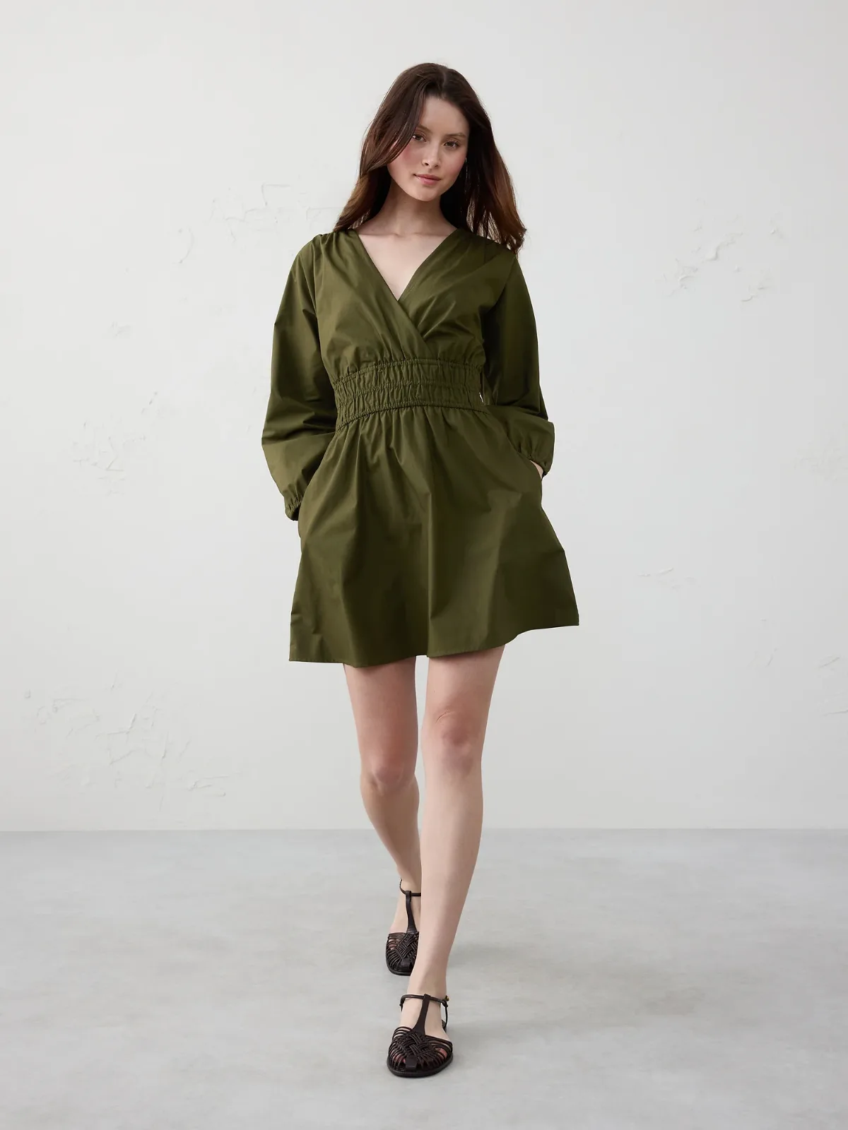 Waist-Seam Mini Dress