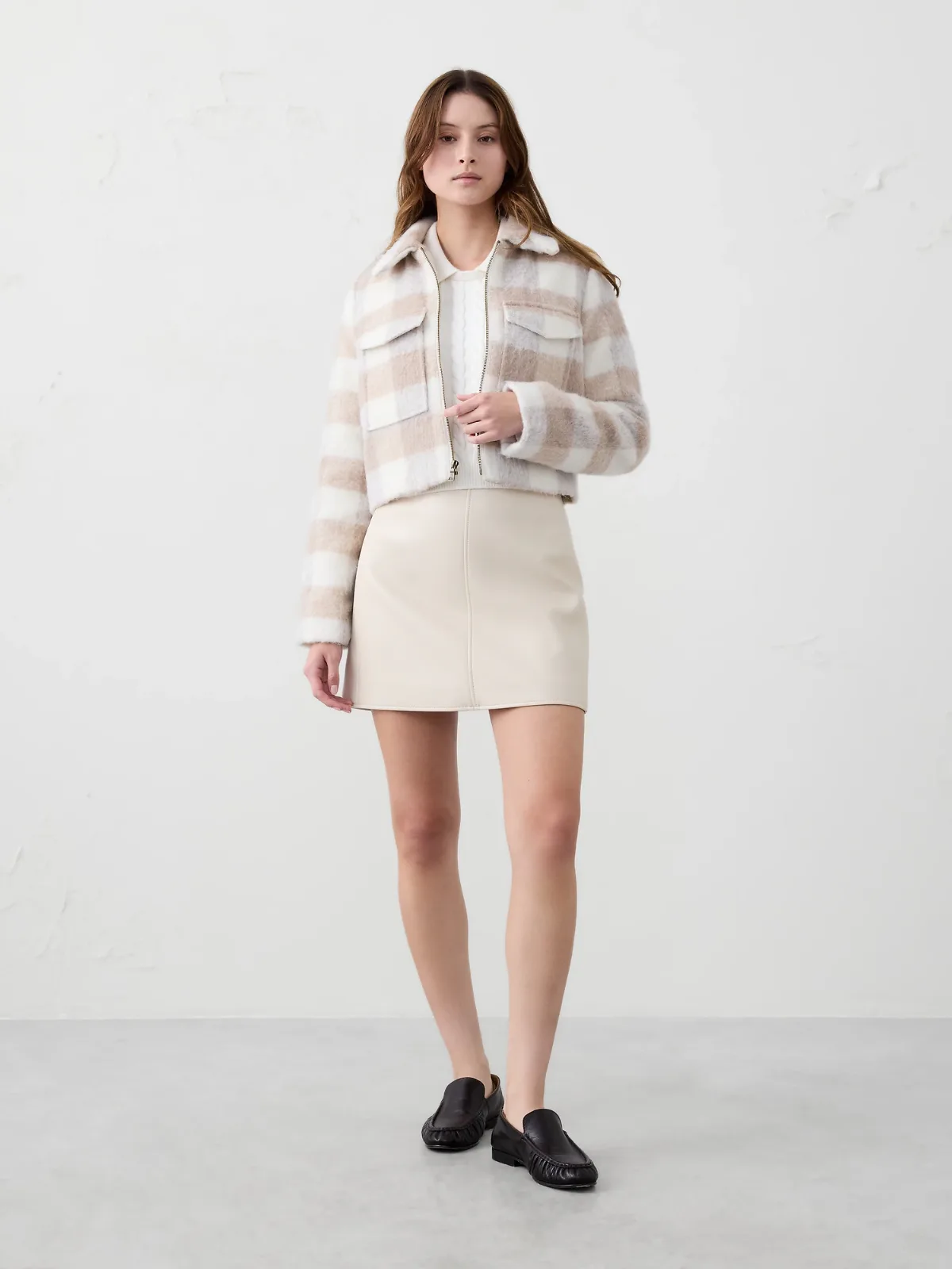 Vegan Leather Mini Skirt by Banana Republic