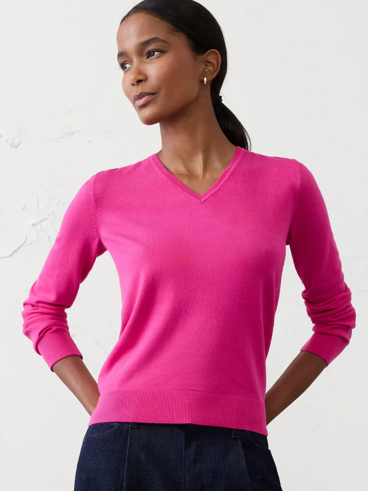 Forever V-Neck Sweater by Banana Republic