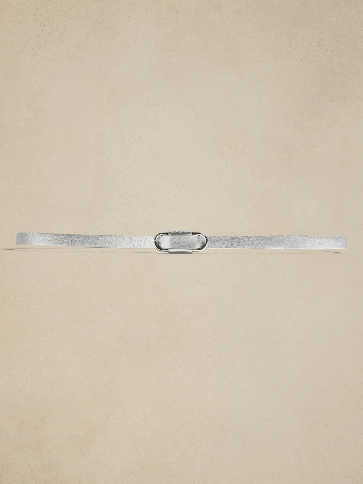 Leather Slider Buckle Belt by Banana Republic