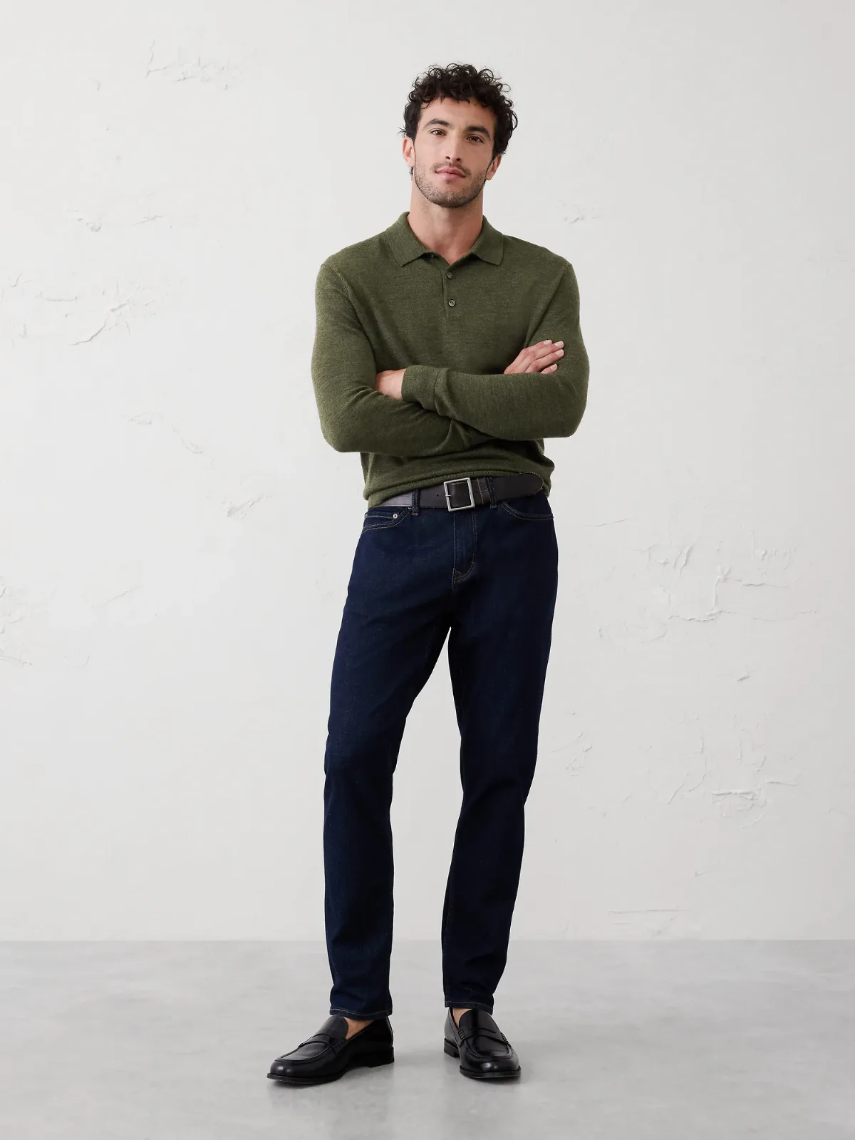 Merino Wool Sweater Polo by Banana Republic