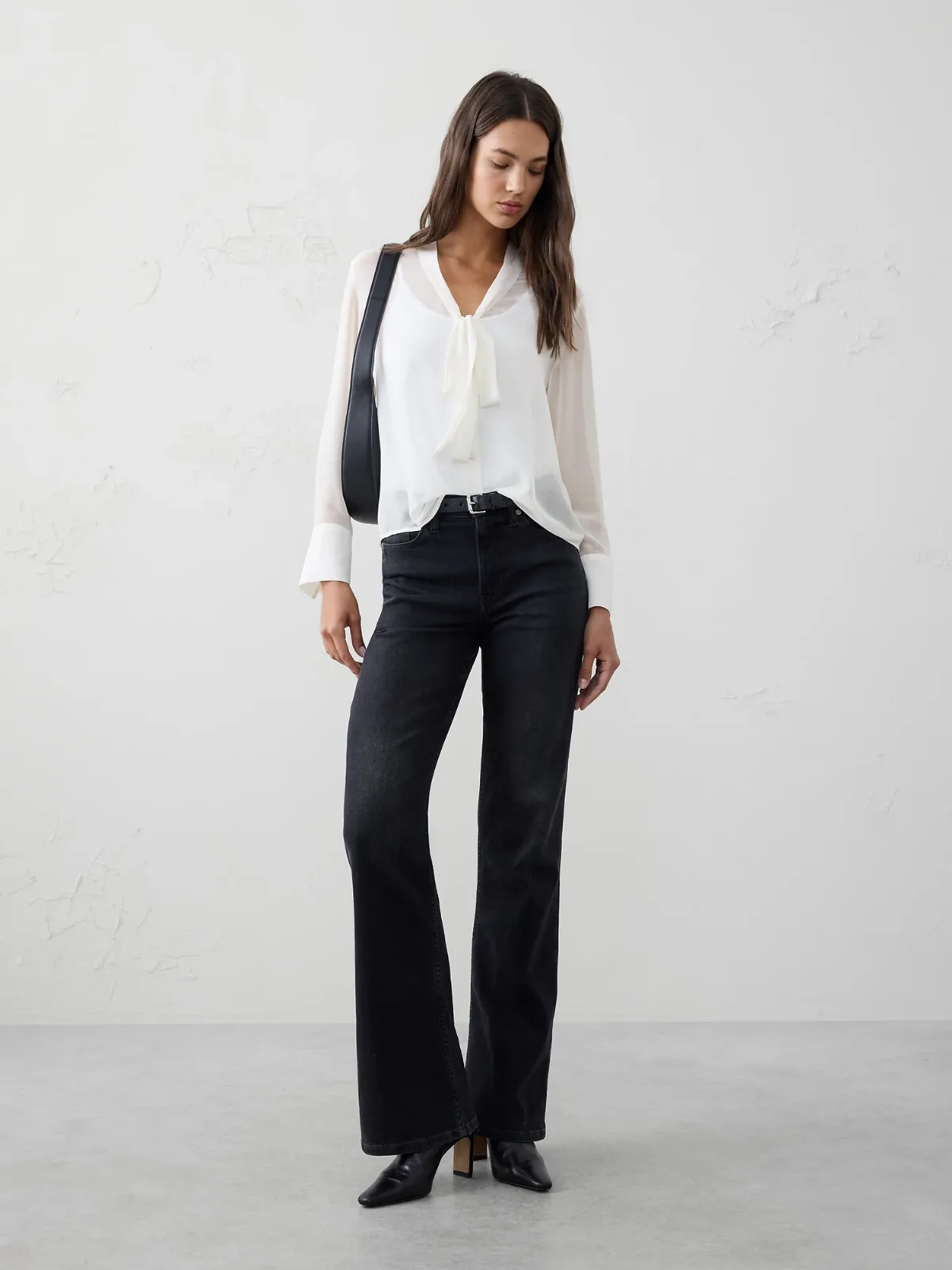 Tie-Neck Blouse by Banana Republic