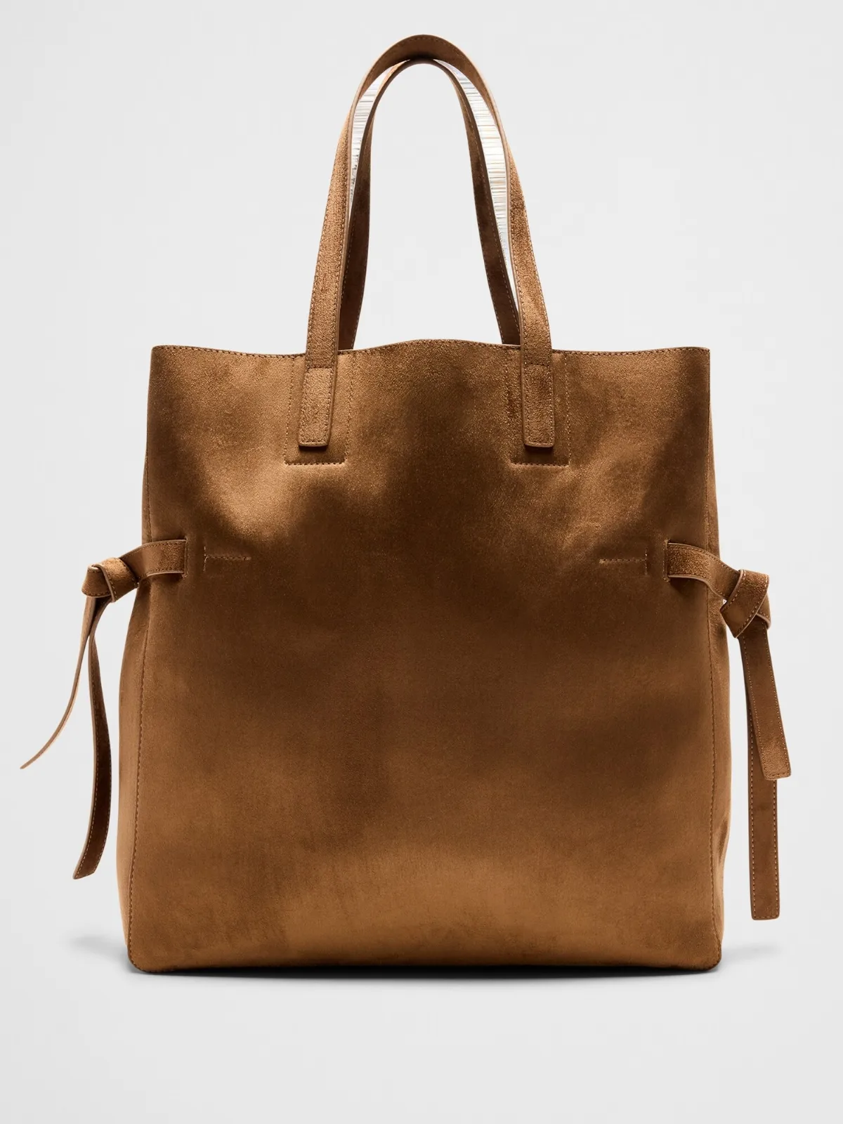 Vegan Leather Tie-Side Tote