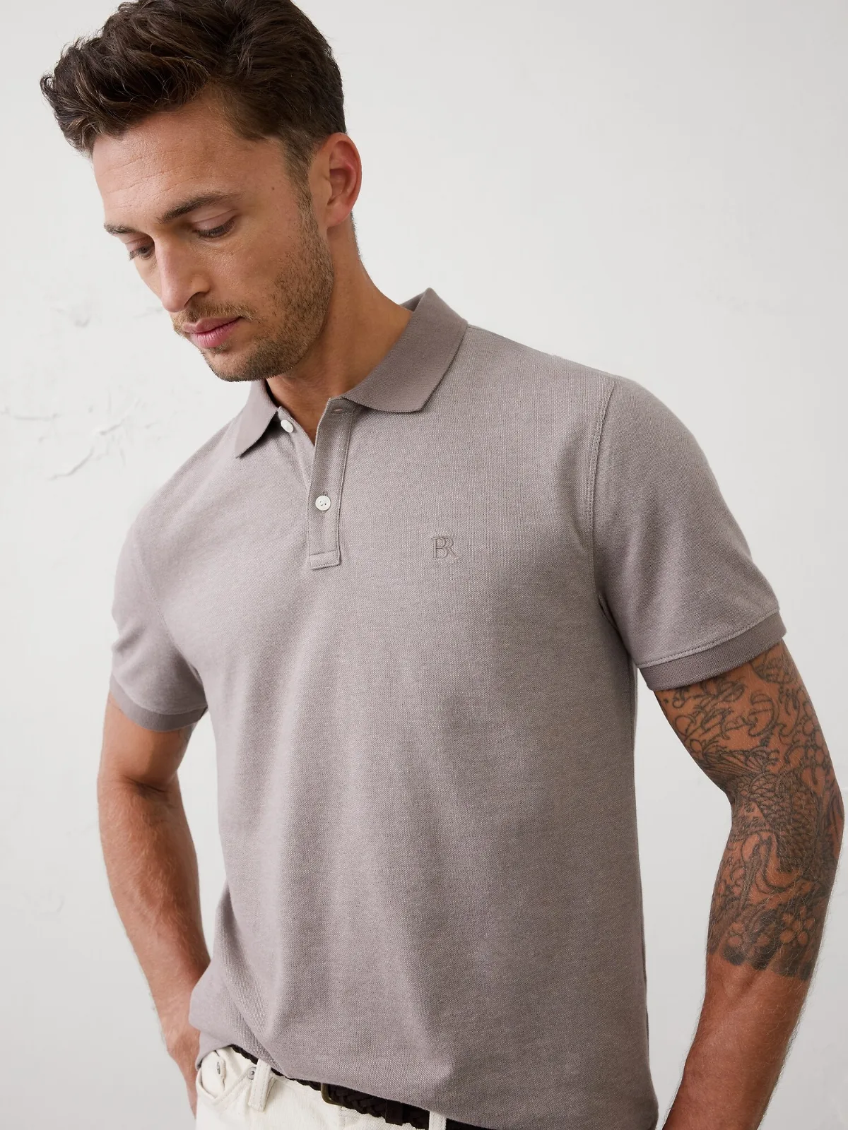 Standard-Fit Pique Polo by Banana Republic