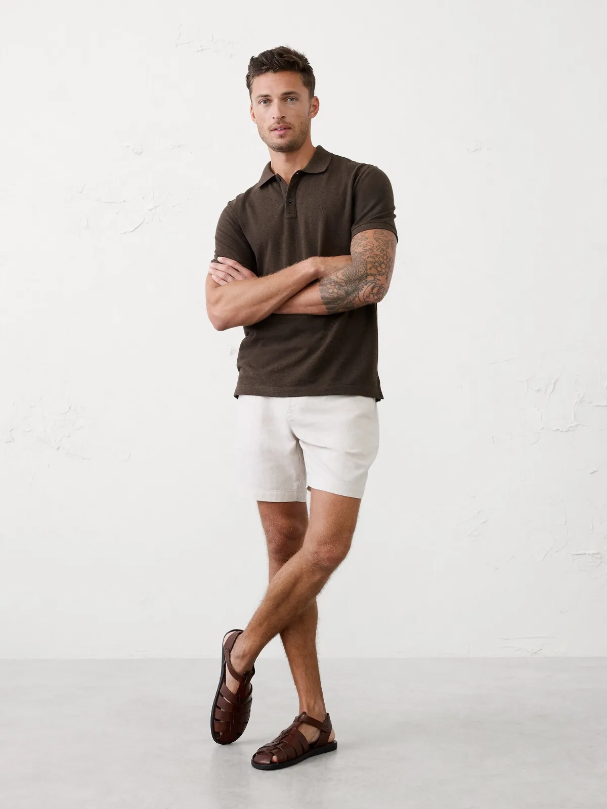 Standard-Fit Pique Polo by Banana Republic