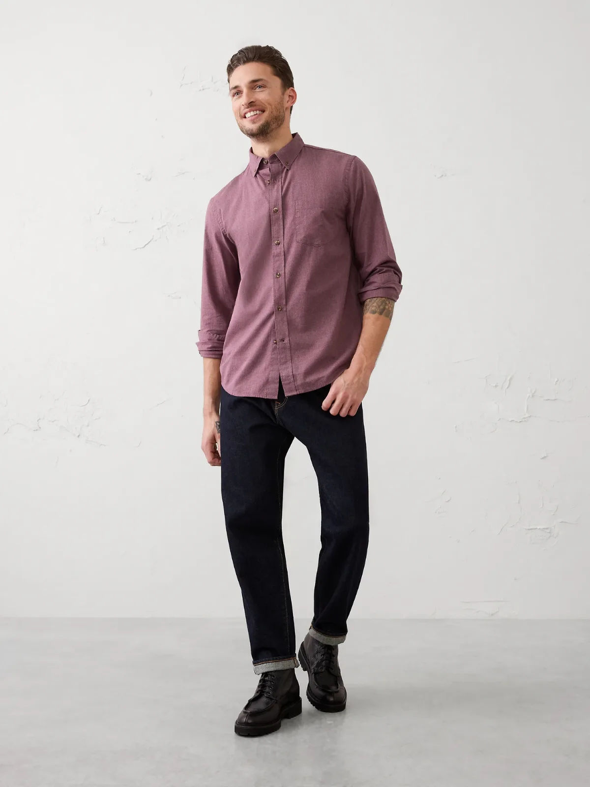 Slim-Fit Softwash Cotton Shirt by Banana Republic
