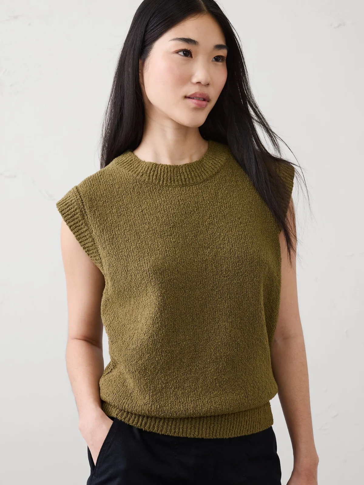 Boucle Sweater Vest by Banana Republic