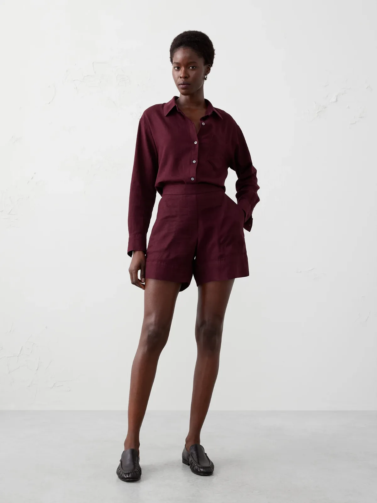 Anyday High-Rise Linen-Blend Short by Banana Republic