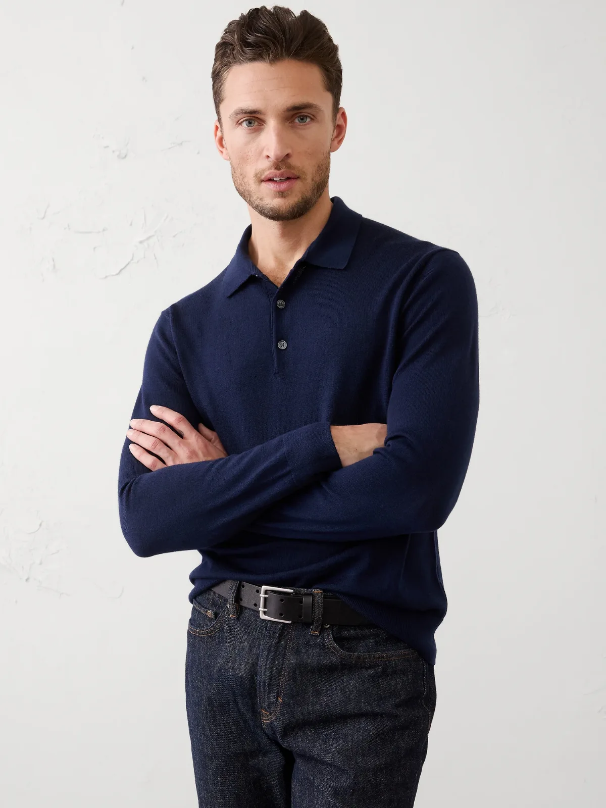 Merino Wool Sweater Polo by Banana Republic