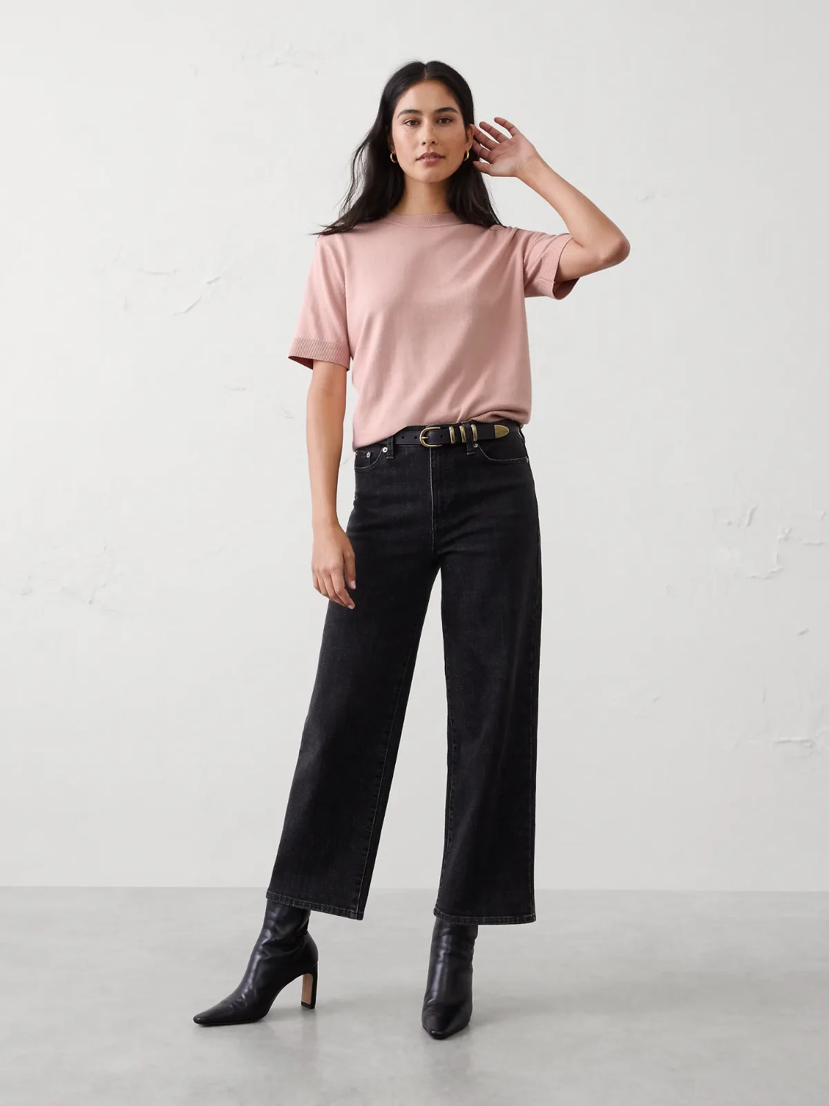 Forever Short-Sleeve Sweater by Banana Republic