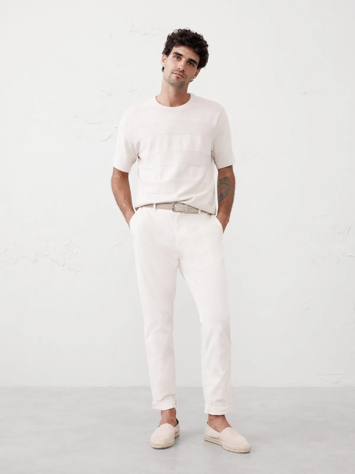 Refined Textured Sweater T-Shirt by Banana Republic