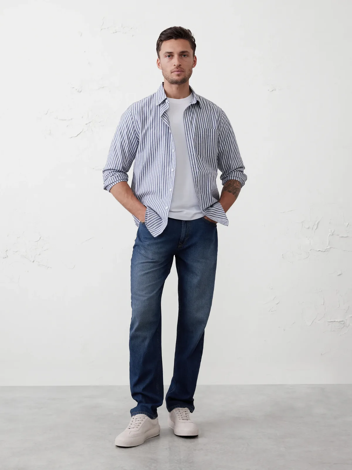 Straight Slim Summerweight Jean by Banana Republic