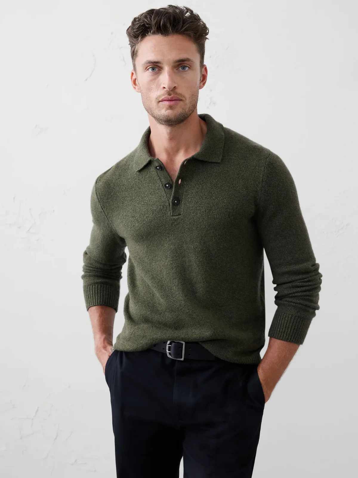 Cozy Sweater Polo by Banana Republic