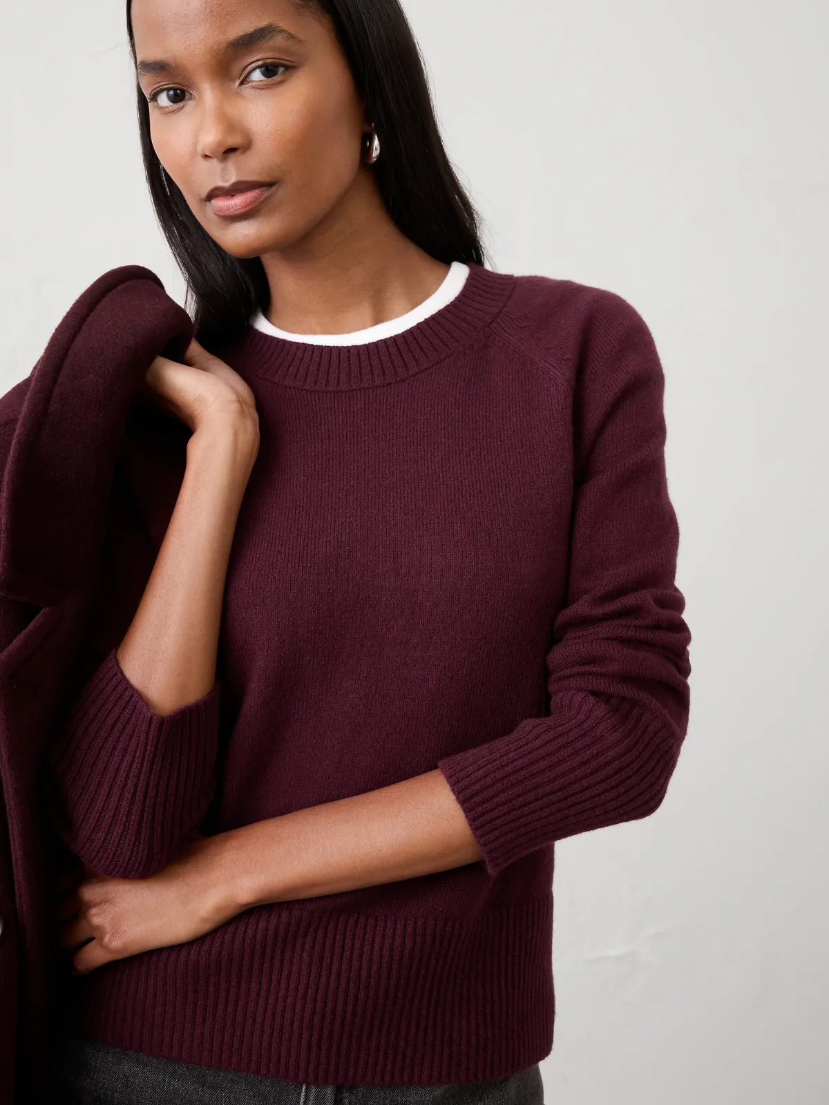 Perfectly Soft Crew-Neck Sweater by Banana Republic