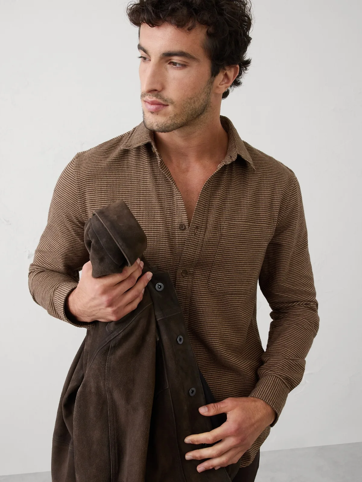 Slim-Fit Lightweight Flannel Shirt by Banana Republic
