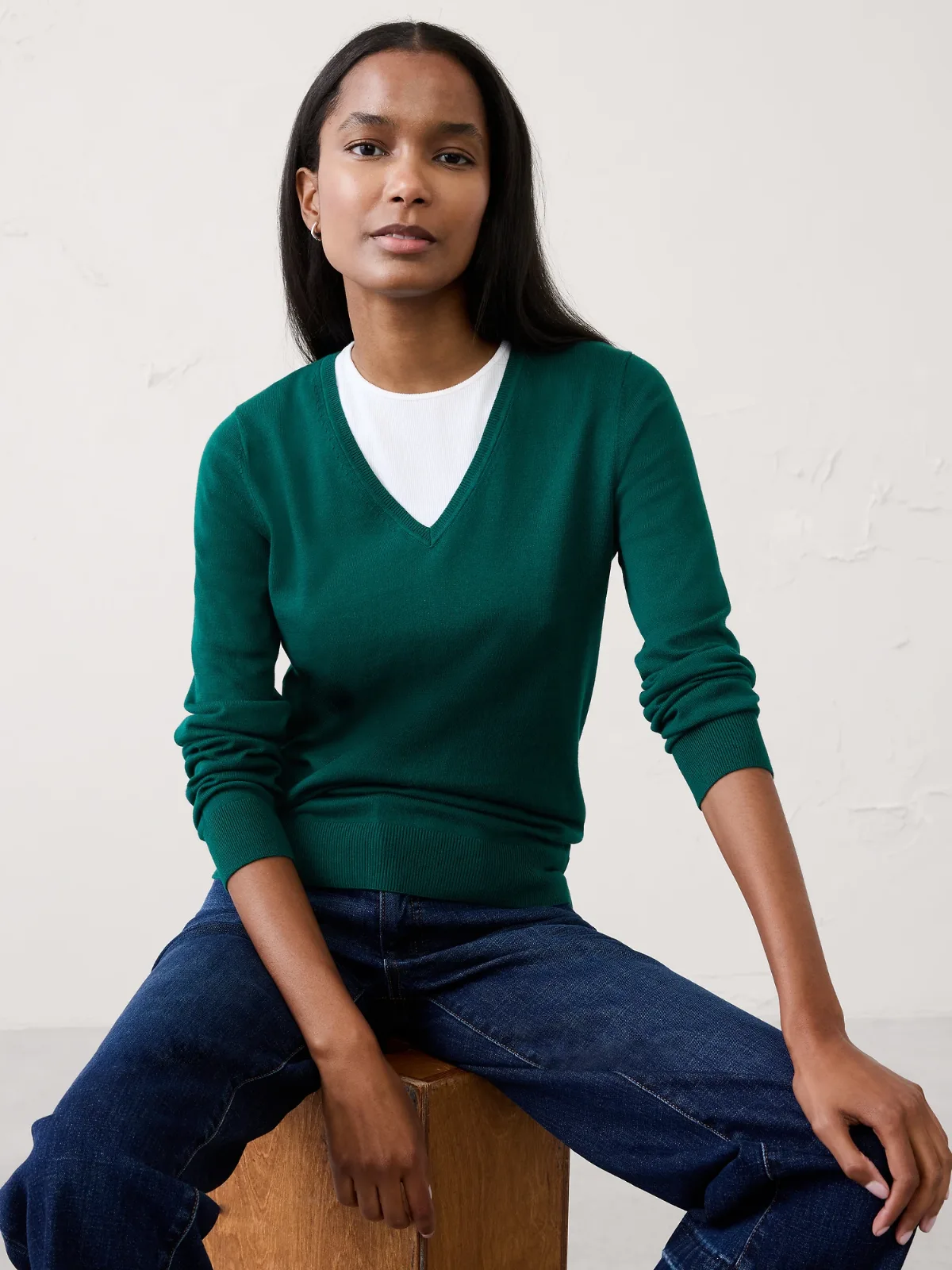 Forever V-Neck Sweater by Banana Republic