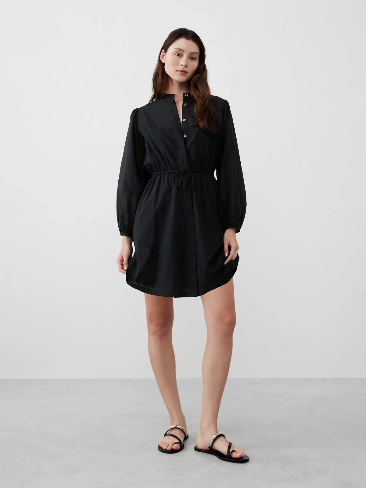 Voile Mini Shirtdress by Banana Republic