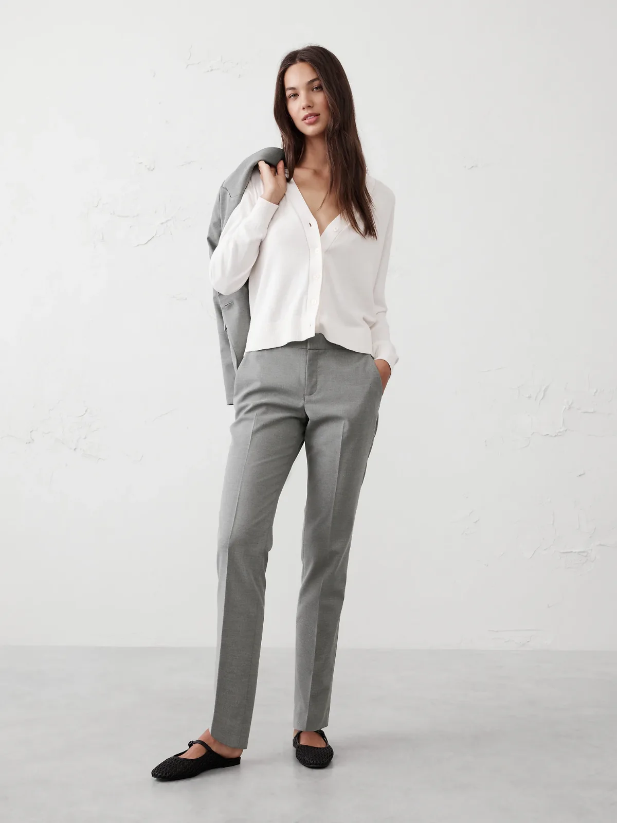 Ryan Curvy Stretch Twill Pant by Banana Republic