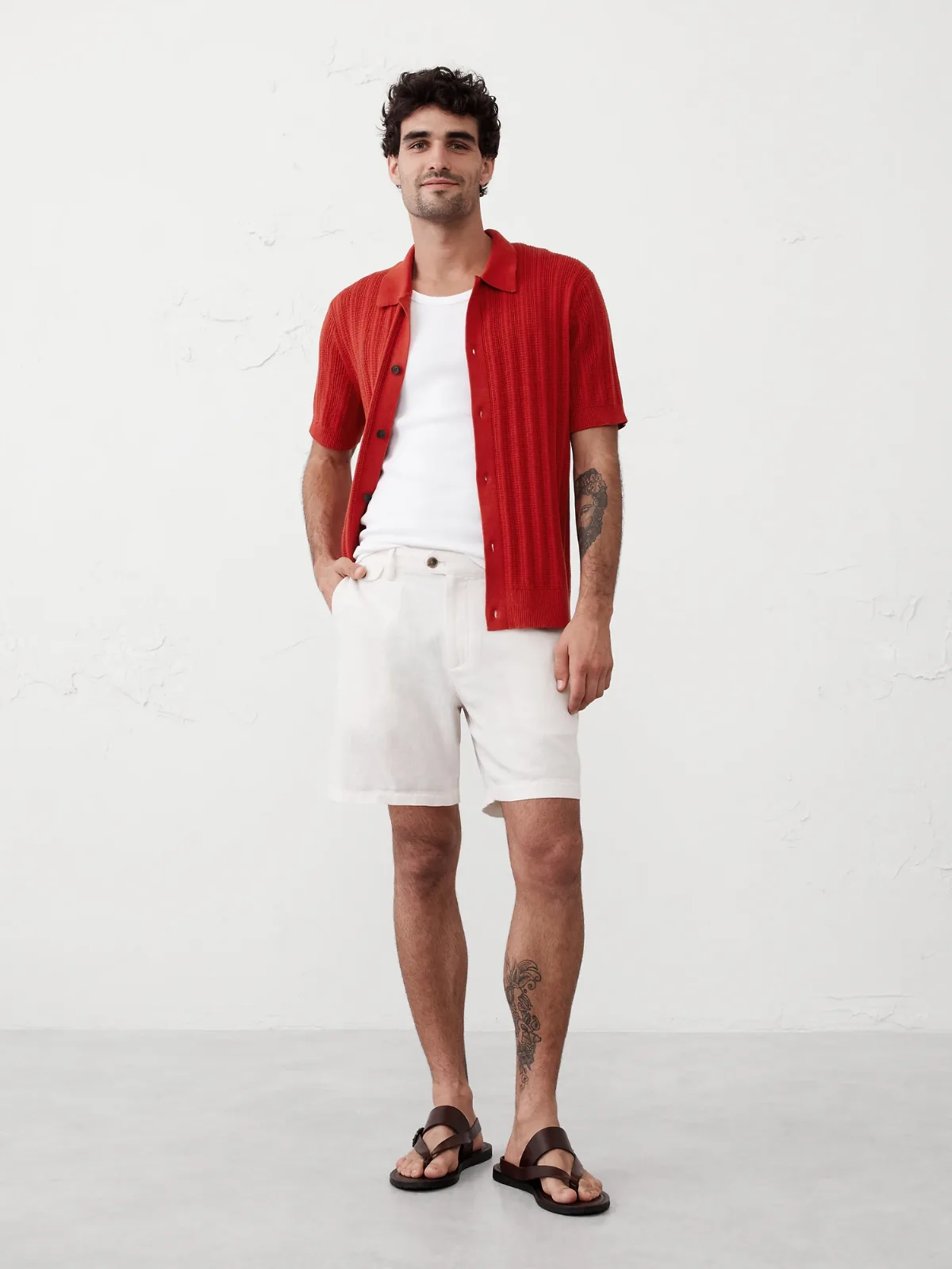 Textured Sweater Polo by Banana Republic