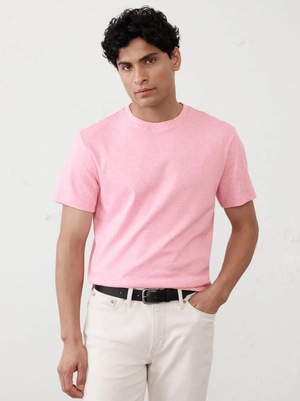 Luxe Touch Crew-Neck T-Shirt by Banana Republic