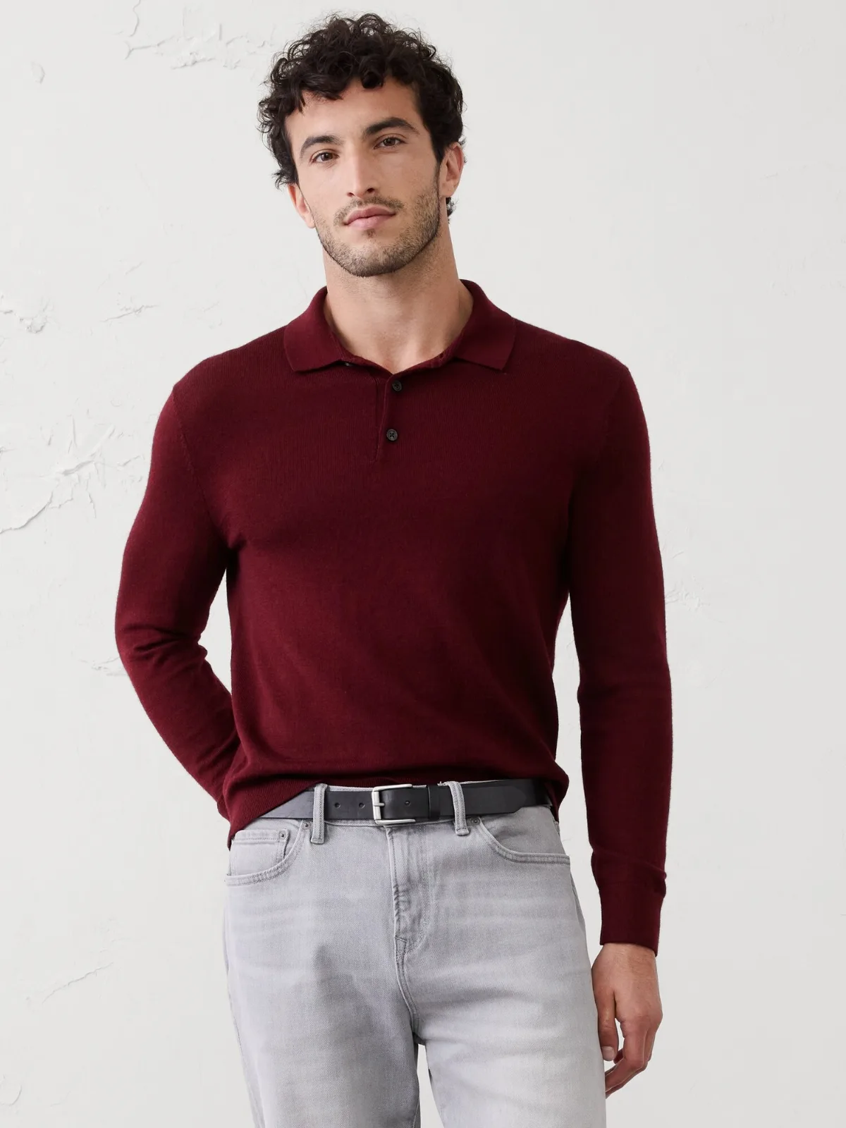 Merino Wool Sweater Polo by Banana Republic