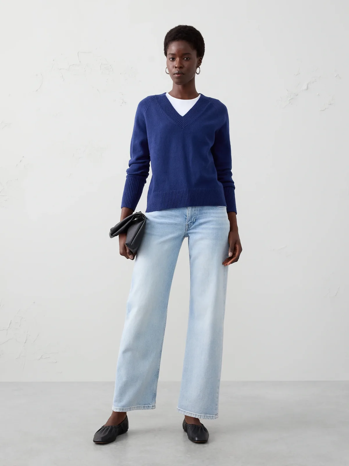 Perfectly Soft V-Neck Sweater by Banana Republic