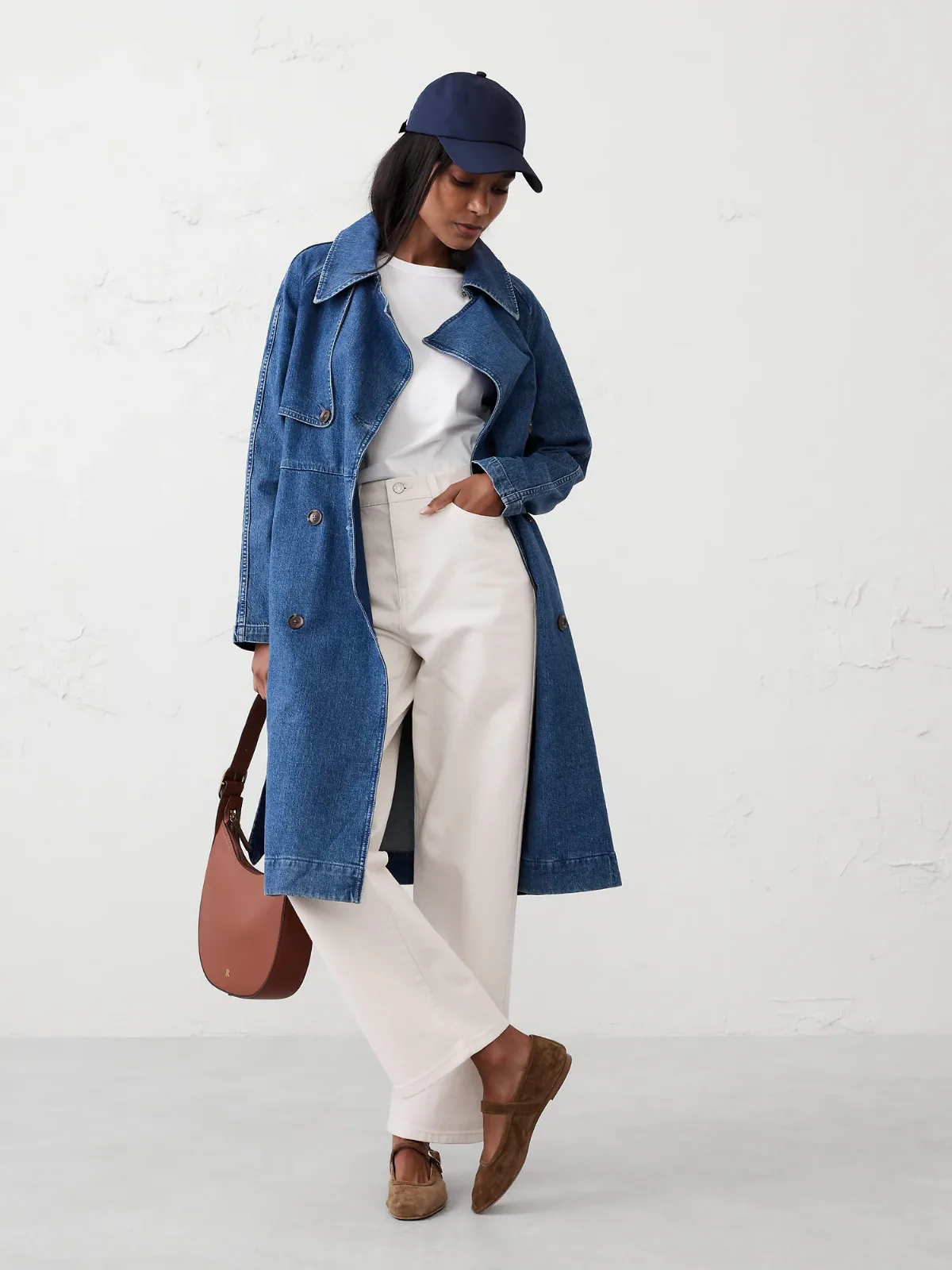 Denim Trench Coat by Banana Republic