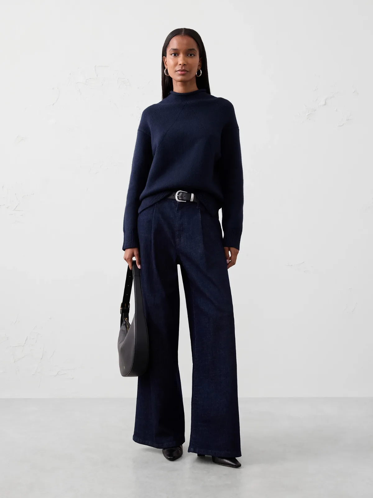 Perfectly Soft Roll-Neck Sweater by Banana Republic
