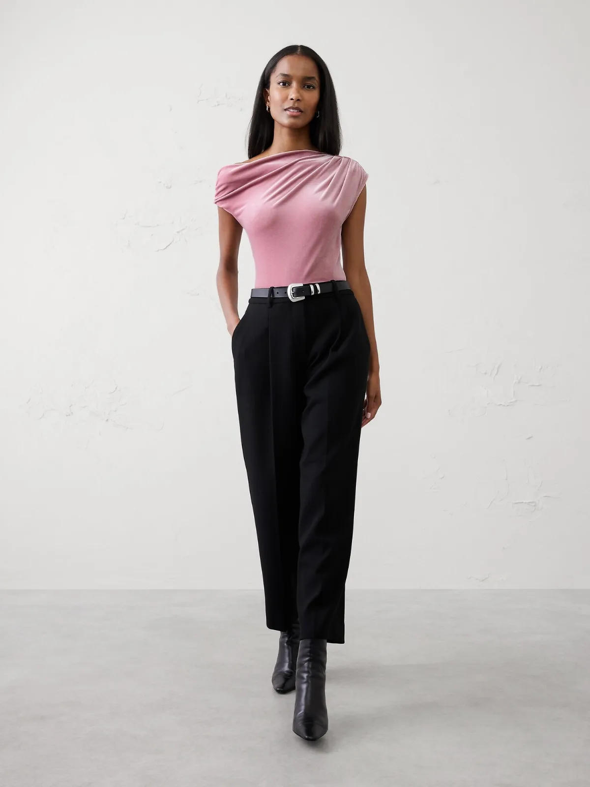 Velvet Off-Shoulder Top by Banana Republic