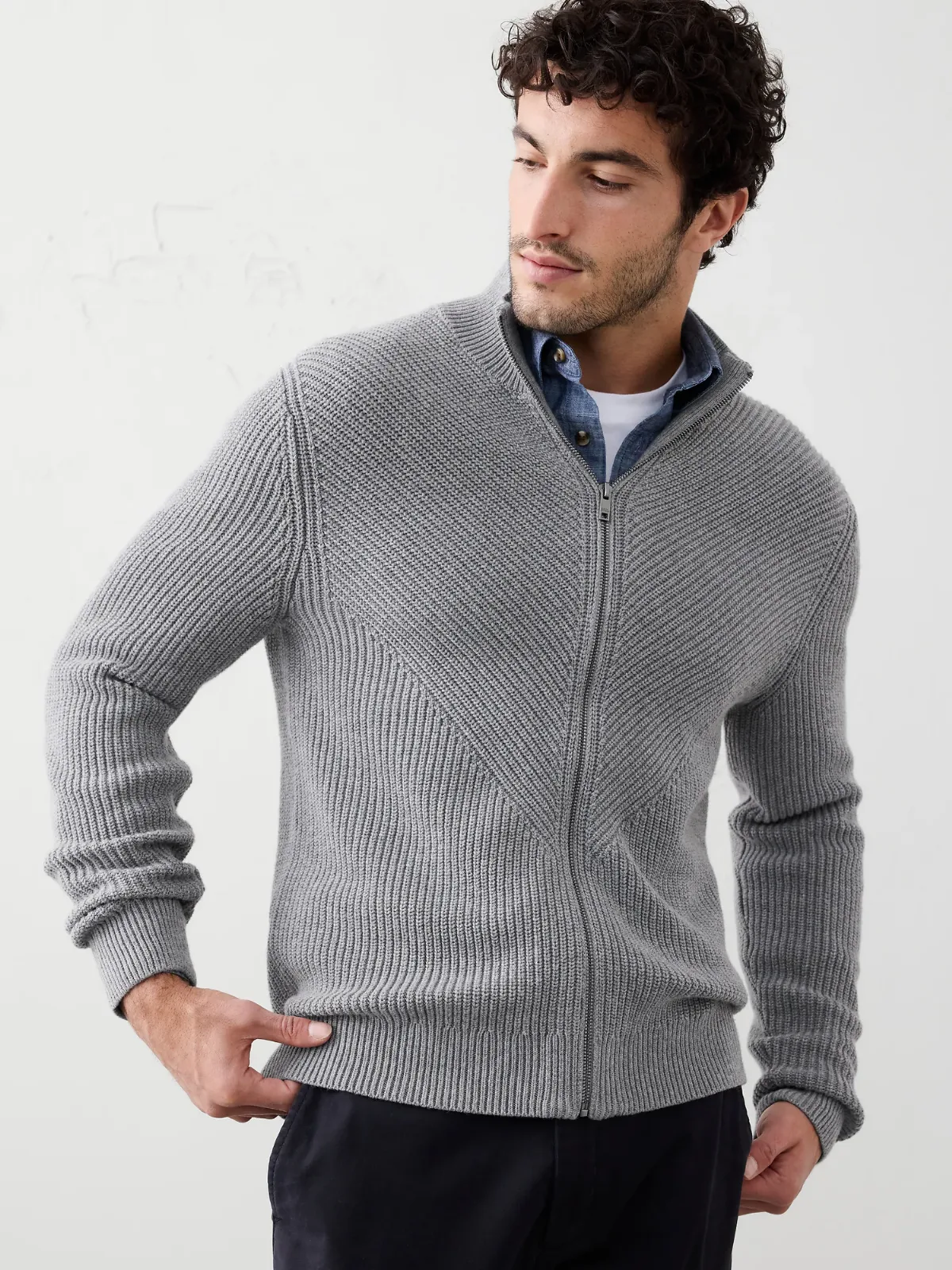 Fisherman Sweater Jacket by Banana Republic