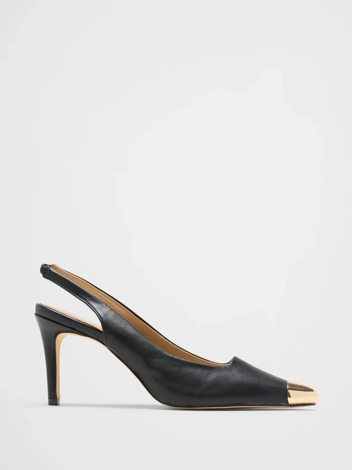 Metal Toe Cap Slingback Heel by Banana Republic