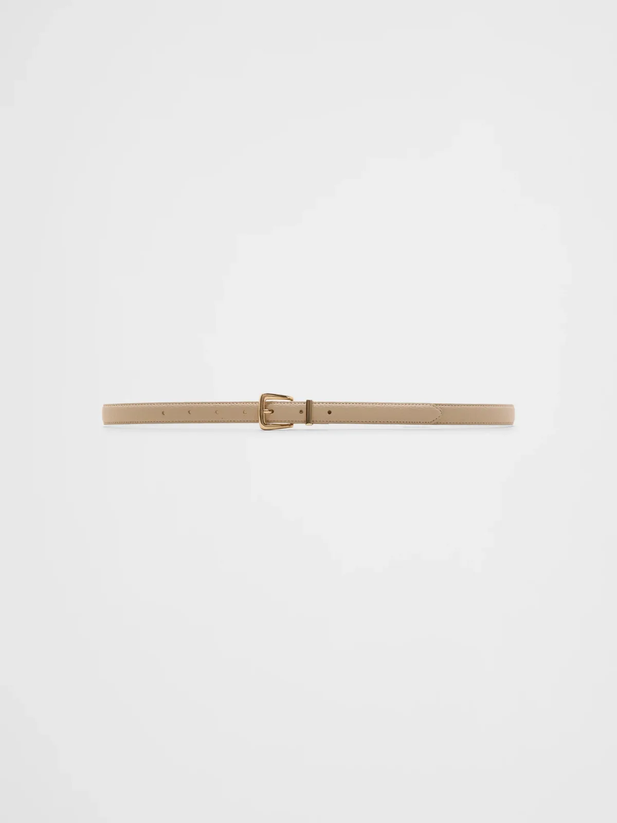 Vegan Leather Pebbled Skinny Belt by Banana Republic