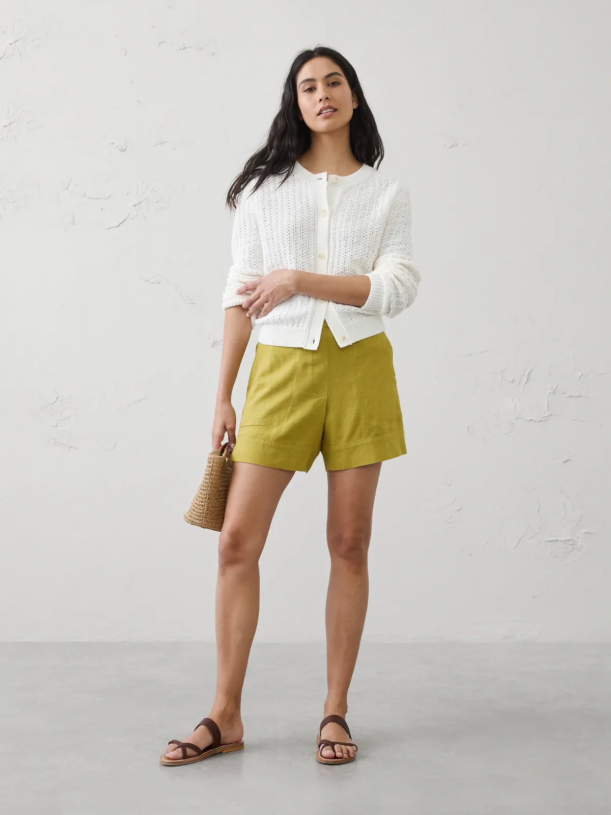 Anyday High-Rise Linen-Blend Short by Banana Republic