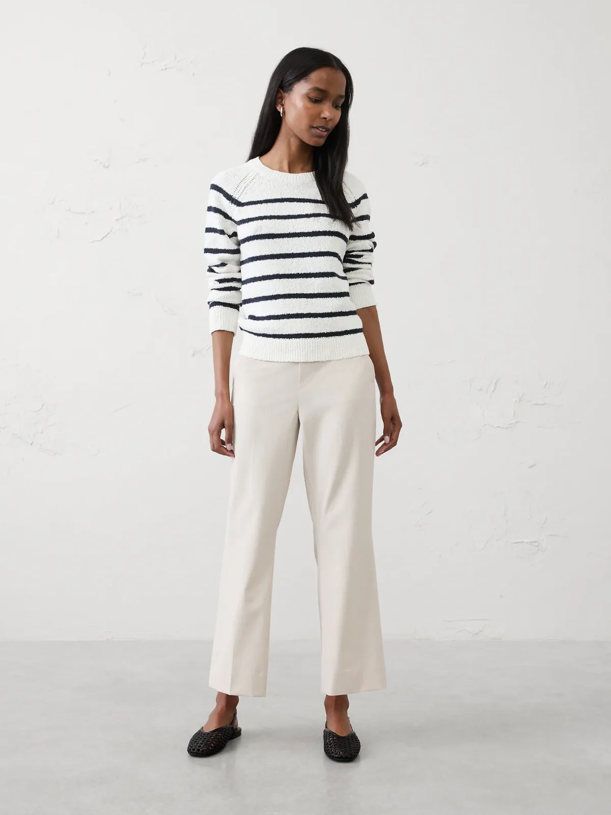 Hayden Sculpted Bootcut High-Rise Stretch Cropped Pant by Banana Republic