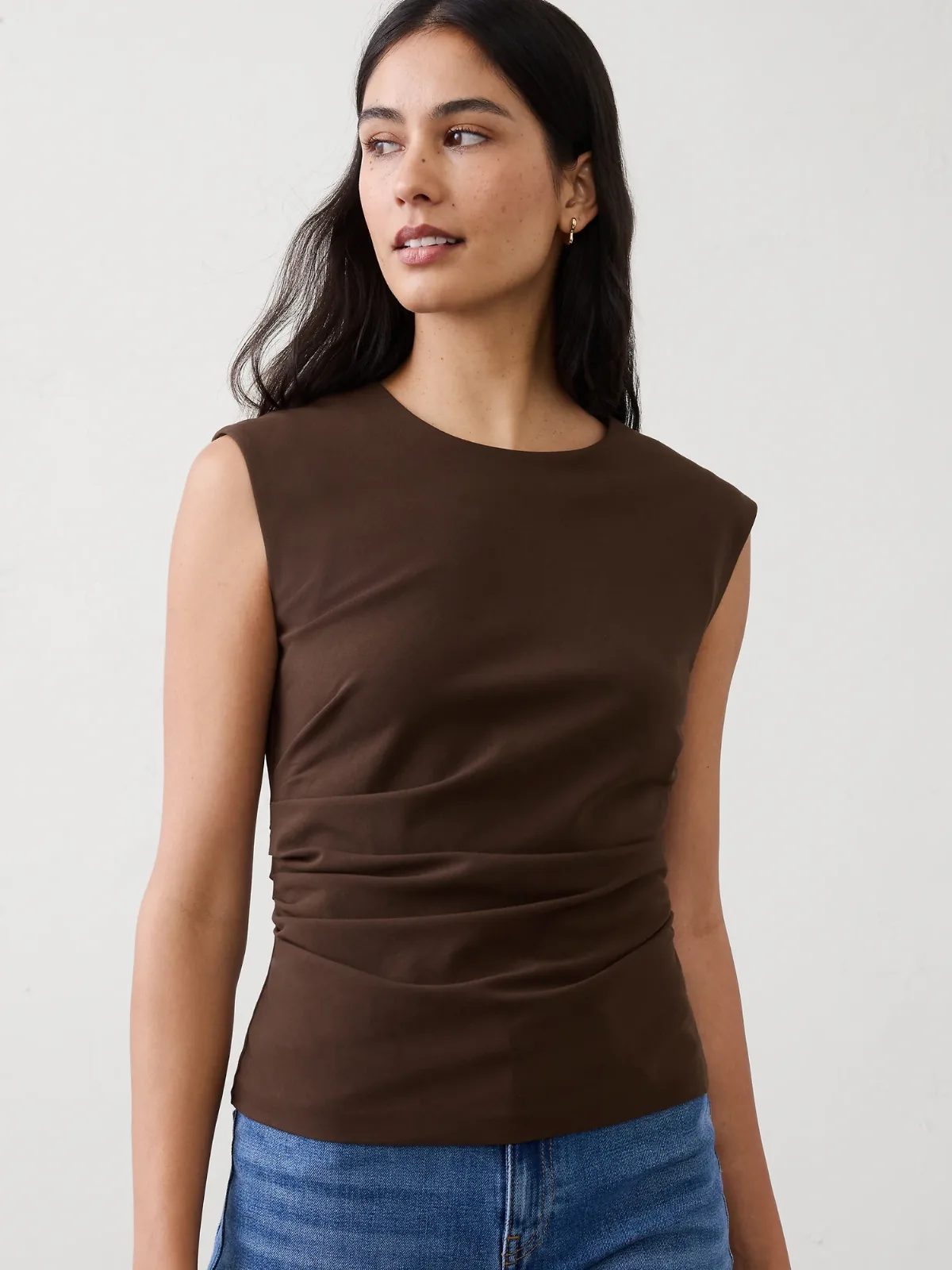 Draped-Waist Top by Banana Republic