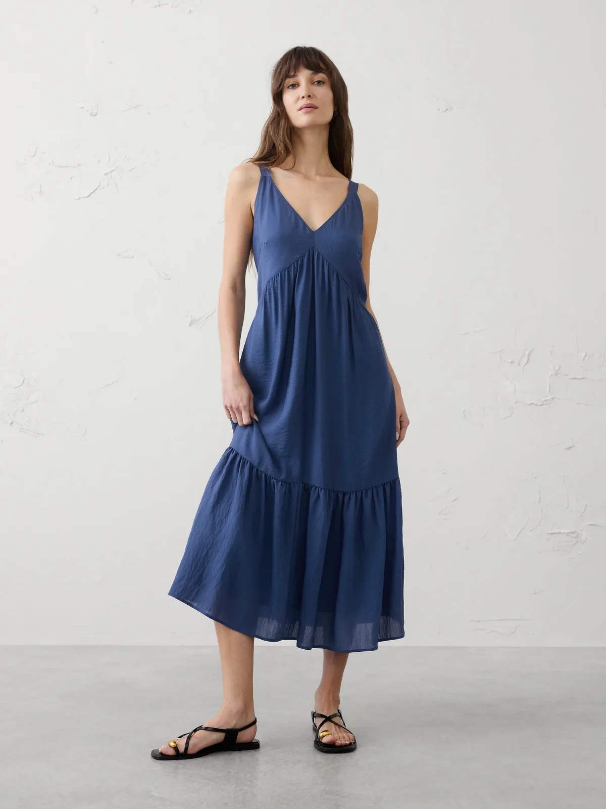 Empire-Tiered Midi Dress