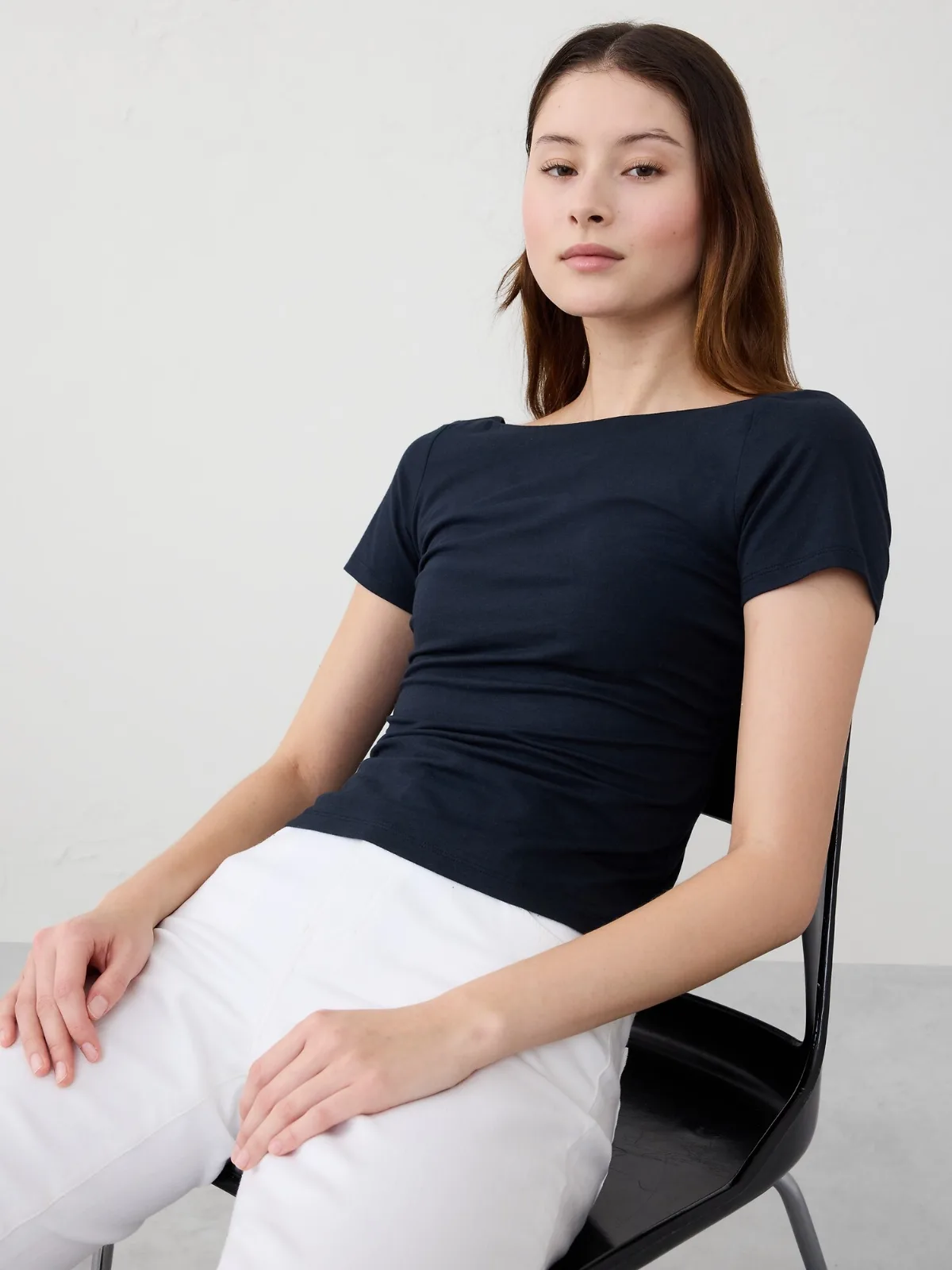 Soft Stretch Open-Back Top by Banana Republic
