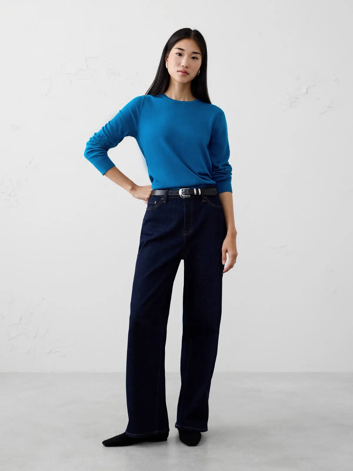 Forever Crew-Neck Sweater by Banana Republic