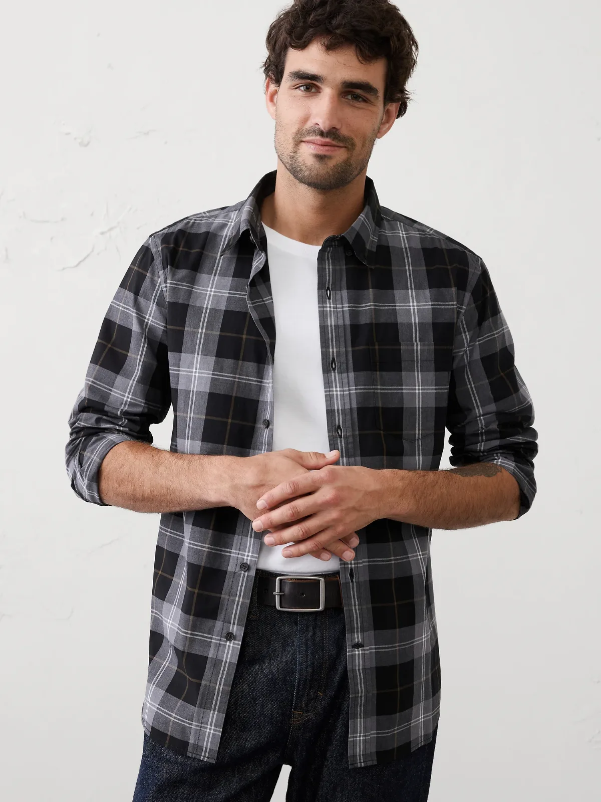 Slim-Fit Softwash Cotton Shirt by Banana Republic